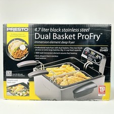 Fritadeira Presto aço inoxidável cesta dupla estoque ProFry nº. 05489 comprar usado  Enviando para Brazil