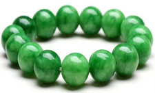 Natural green jade for sale  TIPTON