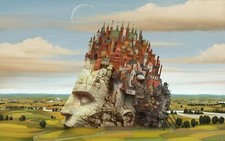 Landscape town fantasy usato  Spedire a Italy