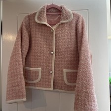 Chic pink tweed for sale  KINGSTON UPON THAMES