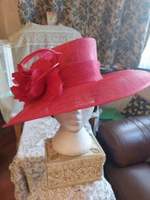 Red brimmed hat for sale  NOTTINGHAM