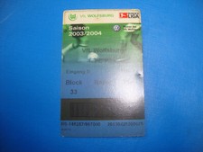 Ticket vfl wolfsburg gebraucht kaufen  Kamen