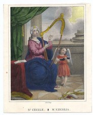 Santa cecilia arpa usato  Arezzo