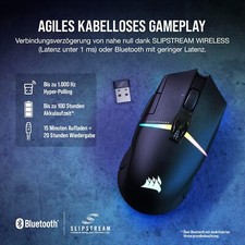 Corsair nightsabre wireless gebraucht kaufen  Elsoff, Rehe, Oberroßbach