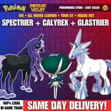 Pokemon Scarlet & Violet - ✨LEGENDARY TRIO✨SPECTRIER + CALYREX + GLASTRIER comprar usado  Enviando para Brazil