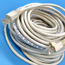 Usado, Cabo Ethernet Cat5e 50 pés cabo de rede LAN patch cabo branco E245018 USADO comprar usado  Enviando para Brazil