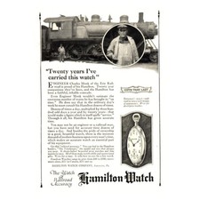 Usado, Relógio Hamilton 1922: Twenty Years Charles Monk anúncio com estampa vintage comprar usado  Enviando para Brazil