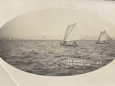 Cartão postal foto real antigo barcos de pesca Astoria Oregon OU RPPC 1909 comprar usado  Enviando para Brazil