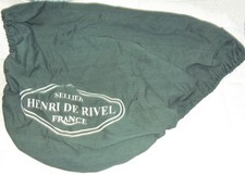 Capa de selim inglesa HENRI DE RIVEL (HDR) - Verde, logotipo branco - ÓTIMA comprar usado  Enviando para Brazil