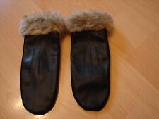 Schwarze leder fausthandschuhe gebraucht kaufen  Kaltenkirchen