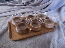 Teeservice holz glas gebraucht kaufen  Urbach