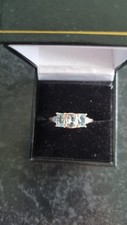 9ct aquamarine diamond for sale  MANSFIELD