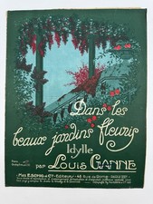 Partition poster 1923. d'occasion  Aussonne