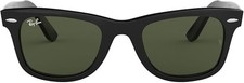 ÓCULOS DE SOL QUADRADO WAYFARER ORIGINAL RAY-BAN 52 MILÍMETROS - PRETO/G-15 VERDE, usado comprar usado  Enviando para Brazil