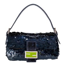 Usado, Bolsa de ombro FENDI baguette preta lantejoulas comprar usado  Enviando para Brazil