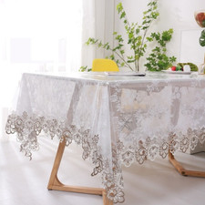 Usado, Toalha de mesa de vidro transparente PVC toalha de mesa bordada transparente comprar usado  Enviando para Brazil