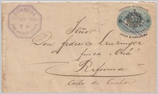 GUATEMALA SAN ANDRES OSUNA para Finca 'Ona' REFORMA 6c/5c envelope de sobretaxa braços pretos comprar usado  Enviando para Brazil