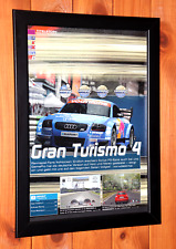 Gran Turismo 4 PS2 PSP raro pequeno pôster promocional/página de anúncio emoldurada comprar usado  Enviando para Brazil