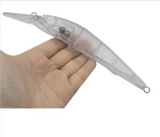 Isca de pesca 5 peças sem pintura isca artificial em branco 7 3/10 polegadas 1 3/10 oz corpo de isca 8011 comprar usado  Enviando para Brazil