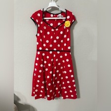 Vestido grande Minnie Mouse vermelho bolinhas parques da Disney comprar usado  Enviando para Brazil