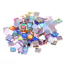 Usado, Apliques de contas de cristal resina traseira plana face plana quadrada 2 mm 1000 peças comprar usado  Enviando para Brazil