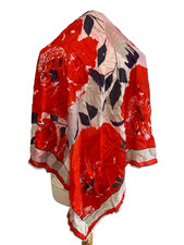 Silk floral scarf for sale  SALE