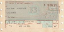 Biglietto ticket treno usato  Ticengo