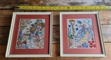 Vintage embroidered framed for sale  MIDDLESBROUGH