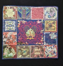 Cachecol quadrado de seda CHRISTIAN LACROIX 66cm desenhos de alívio da África espanhola comprar usado  Enviando para Brazil