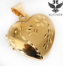 Herzmedaillon 375er gelbgold gebraucht kaufen  Lübeck