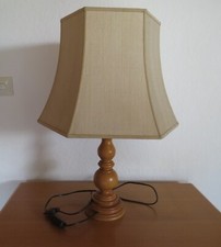 Tischleuchte tischlampe holz gebraucht kaufen  Pforzheim
