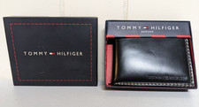 Usado, Nova Carteira Bifold Masculina de Couro Genuíno Tommy Hilfiger Cor Preta  comprar usado  Enviando para Brazil