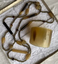 Vintage horn necklace for sale  AYLESBURY