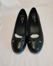 Hotter black leather for sale  LEICESTER