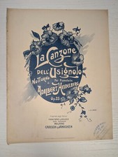 Spartito antico canzone usato  Pettinengo