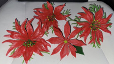 Vtg set poinsettias for sale  Hinton