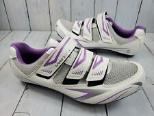 Sapatos de ciclismo Venzo MX Road Bike Pro chuteiras roxas EUA homens 9 mulheres 10,5 comprar usado  Enviando para Brazil