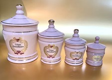 Conjunto raro extraordinário de frascos boticário de porcelana rosa Elizabeth Arden comprar usado  Enviando para Brazil