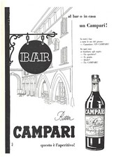 Pubblicita 1956 aperitivo usato  Biella