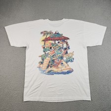 Camisa masculina Margaritaville Jimmy Buffet grande paraíso Wastin Away Beach Gator comprar usado  Enviando para Brazil