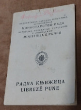 Usado, Kosovo 1949 Sérvia Iugoslávia Albânia - Livro de trabalho bilíngue - Documento raro comprar usado  Enviando para Brazil