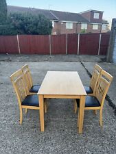 Solid wood dining for sale  LONDON