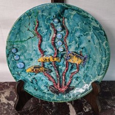 Piatto vintage rilievo usato  Salerno