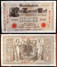 Banconota 1000 marchi usato  Italia