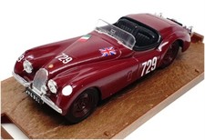 Coche de carreras Brumm escala 1/43 R103 - 1948 Jaguar 3,5 L #729 - rojo intenso segunda mano  Embacar hacia Mexico