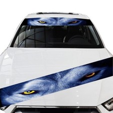 Usado, Adesivo adesivo impermeável 130X21cm 3D olho de lobo para pára-brisa dianteiro de carro  comprar usado  Enviando para Brazil