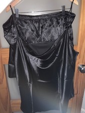 Black satin short for sale  HULL