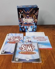 The Sims Deluxe Edition PC CD-Rom 2 discos conjunto na caixa com manual e inserções comprar usado  Enviando para Brazil