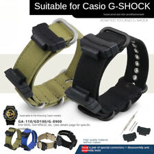 Correa de reloj de nailon de lona premium correa deportiva para conector Casio G-SHOCK 16 mm segunda mano  Embacar hacia Mexico