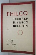 Folheto boletim Philco TechRep Division dezembro agosto/setembro de 1951 -E10B-3 comprar usado  Enviando para Brazil